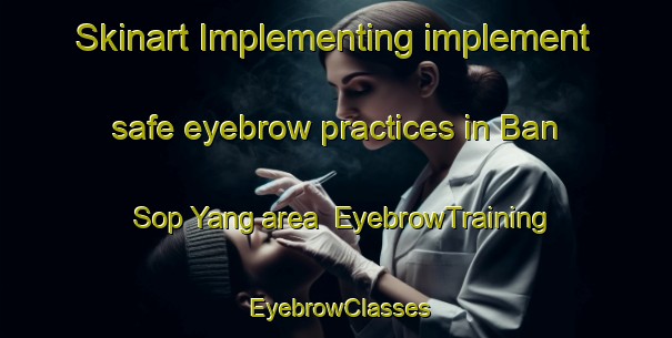 Skinart Implementing implement safe eyebrow practices in Ban Sop Yang area | EyebrowTraining | EyebrowClasses | SkinartTraining-Thailand