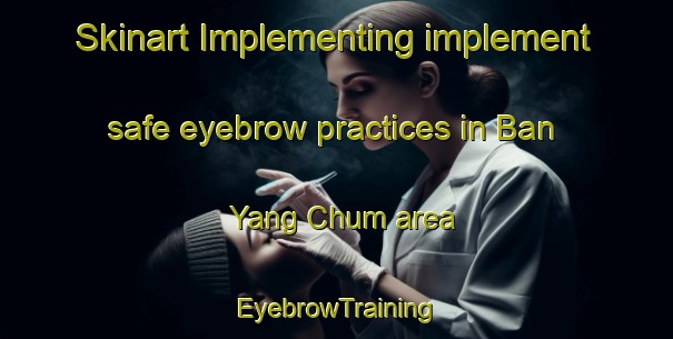 Skinart Implementing implement safe eyebrow practices in Ban Yang Chum area | EyebrowTraining | EyebrowClasses | SkinartTraining-Thailand