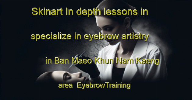 Skinart In-depth lessons in specialize in eyebrow artistry in Ban Maeo Khun Nam Kaeng area | EyebrowTraining | EyebrowClasses | SkinartTraining-Thailand