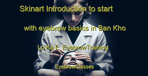 Skinart Introduction to start with eyebrow basics in Ban Kho Lo Ka E | EyebrowTraining | EyebrowClasses | SkinartTraining-Thailand