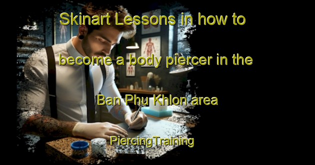 Skinart Lessons in how to become a body piercer in the Ban Phu Khlon area | PiercingTraining | PiercingClasses | SkinartTraining-Thailand