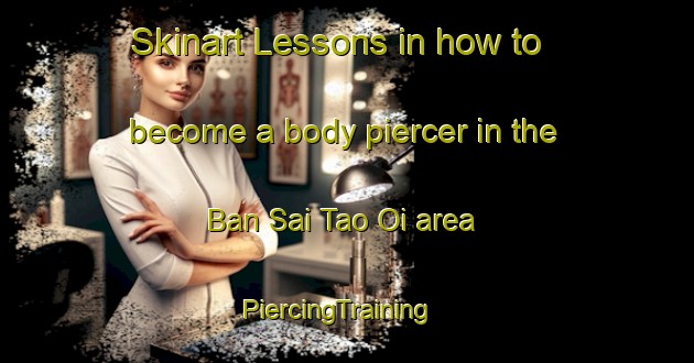 Skinart Lessons in how to become a body piercer in the Ban Sai Tao Oi area | PiercingTraining | PiercingClasses | SkinartTraining-Thailand