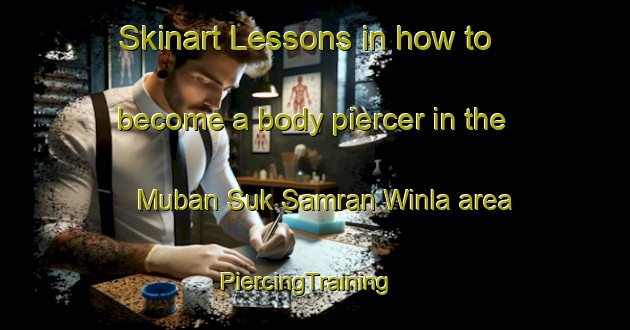 Skinart Lessons in how to become a body piercer in the Muban Suk Samran Winla area | PiercingTraining | PiercingClasses | SkinartTraining-Thailand