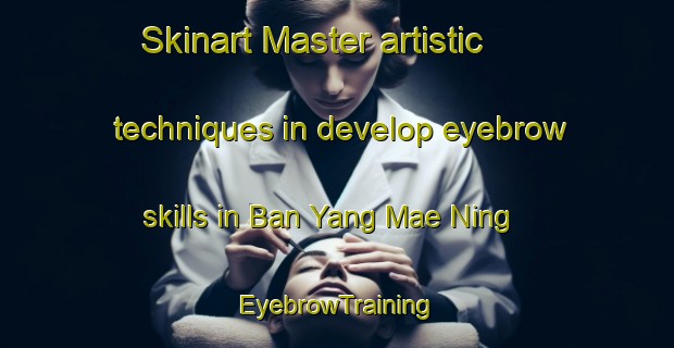 Skinart Master artistic techniques in develop eyebrow skills in Ban Yang Mae Ning | EyebrowTraining | EyebrowClasses | SkinartTraining-Thailand