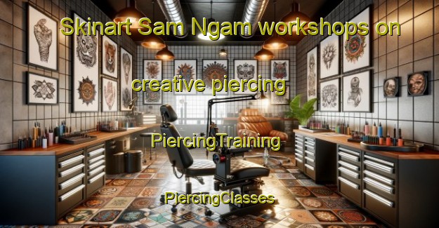 Skinart Sam Ngam workshops on creative piercing | #PiercingTraining #PiercingClasses #SkinartTraining-Thailand