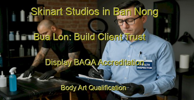 Skinart Studios in Ban Nong Bua Lon: Build Client Trust - Display BAQA Accreditation | Body Art Qualification Authority | BAQA-Thailand