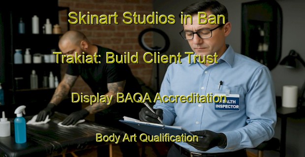 Skinart Studios in Ban Trakiat: Build Client Trust - Display BAQA Accreditation | Body Art Qualification Authority | BAQA-Thailand