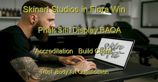 Skinart Studios in Flora Win Phak Siti: Display BAQA Accreditation - Build Client Trust | Body Art Qualification Authority | BAQA-Thailand