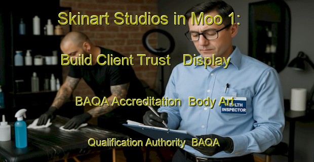 Skinart Studios in Moo 1: Build Client Trust - Display BAQA Accreditation | Body Art Qualification Authority | BAQA-Thailand