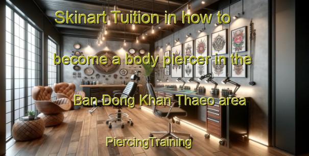 Skinart Tuition in how to become a body piercer in the Ban Dong Khan Thaeo area | PiercingTraining | PiercingClasses | SkinartTraining-Thailand